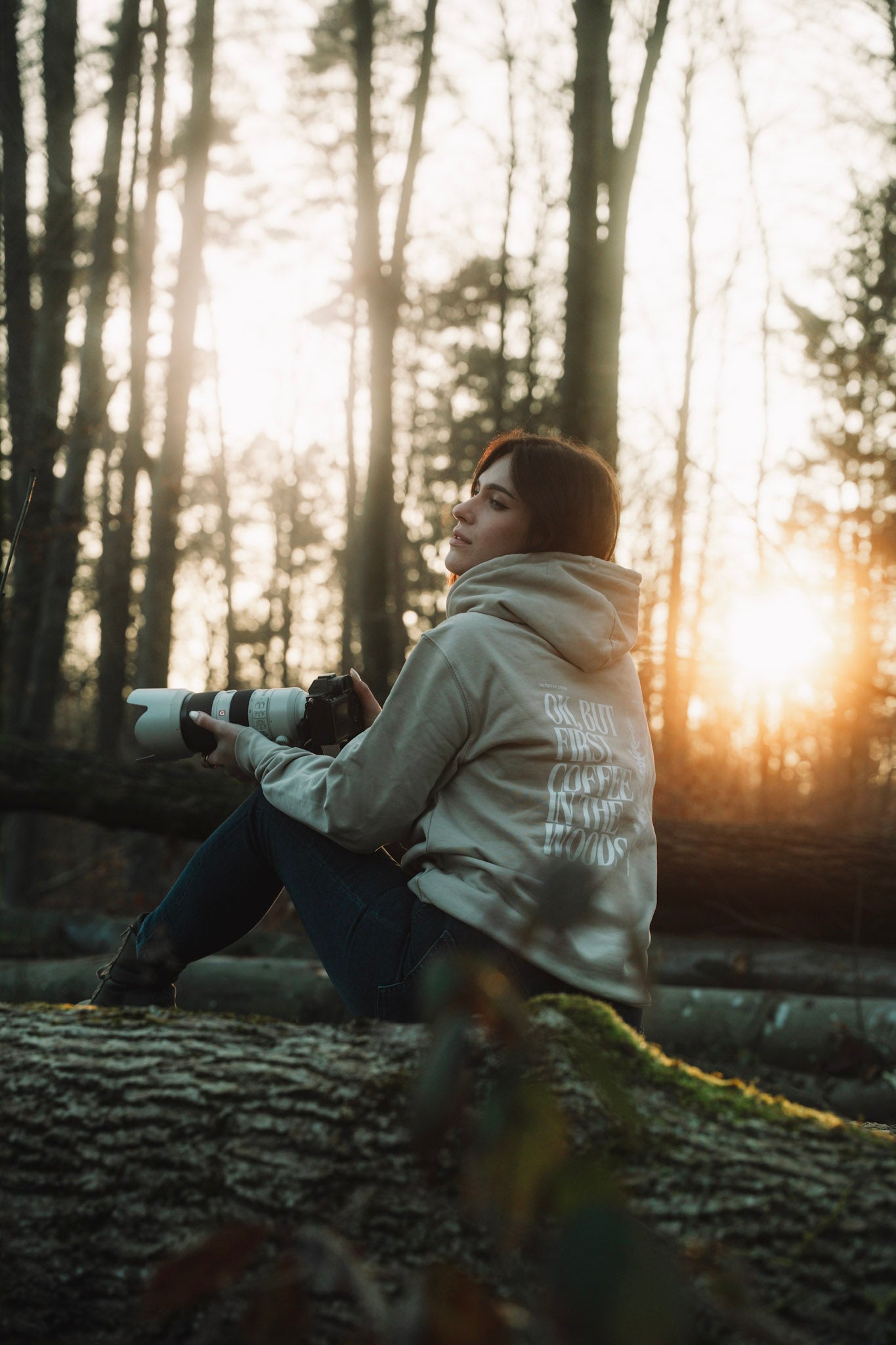 OK BUT FIRST COFFEE |  Unisex Bio-Baumwoll-Hoodie